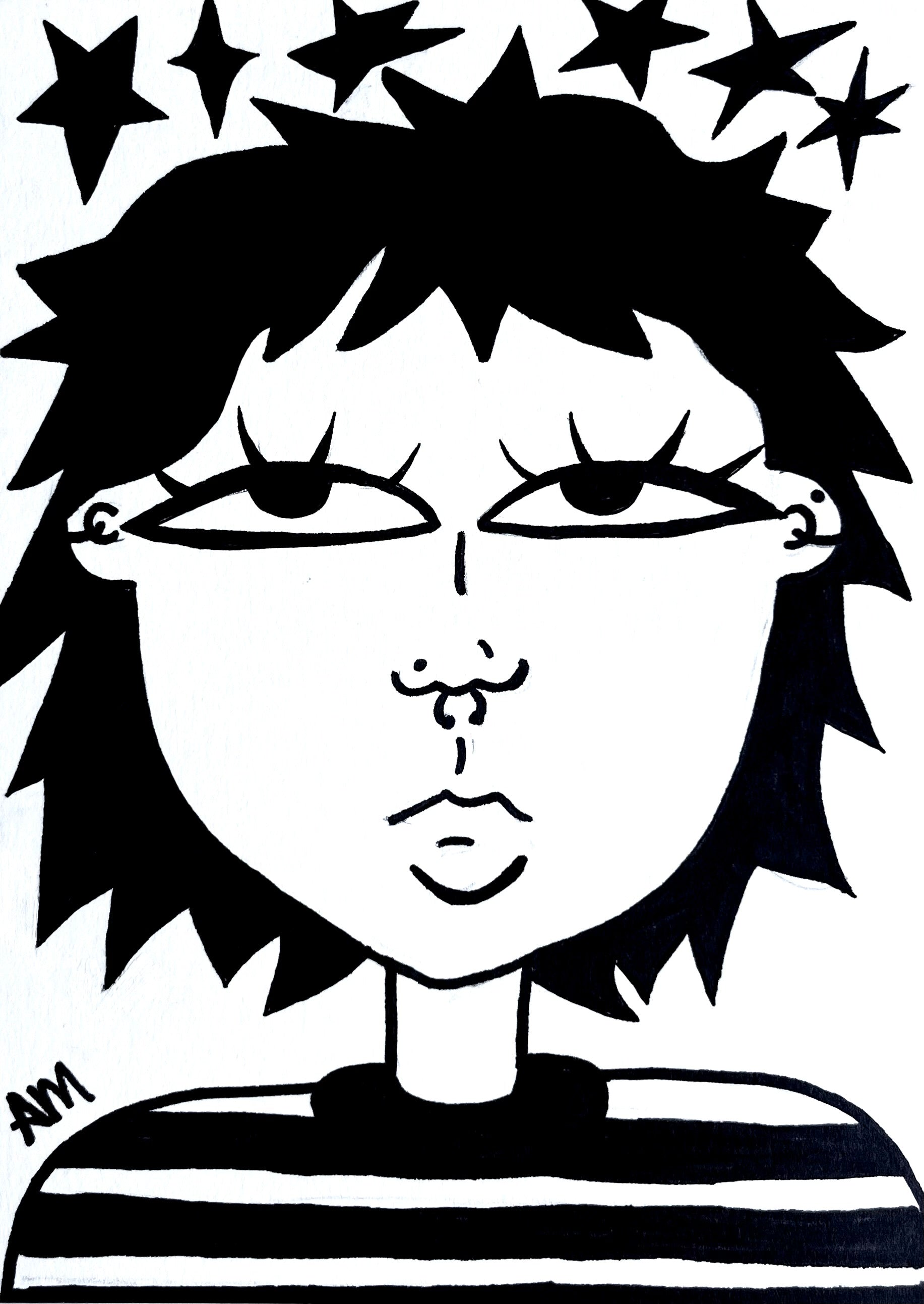 Dizzy - Flash Doodle Portrait